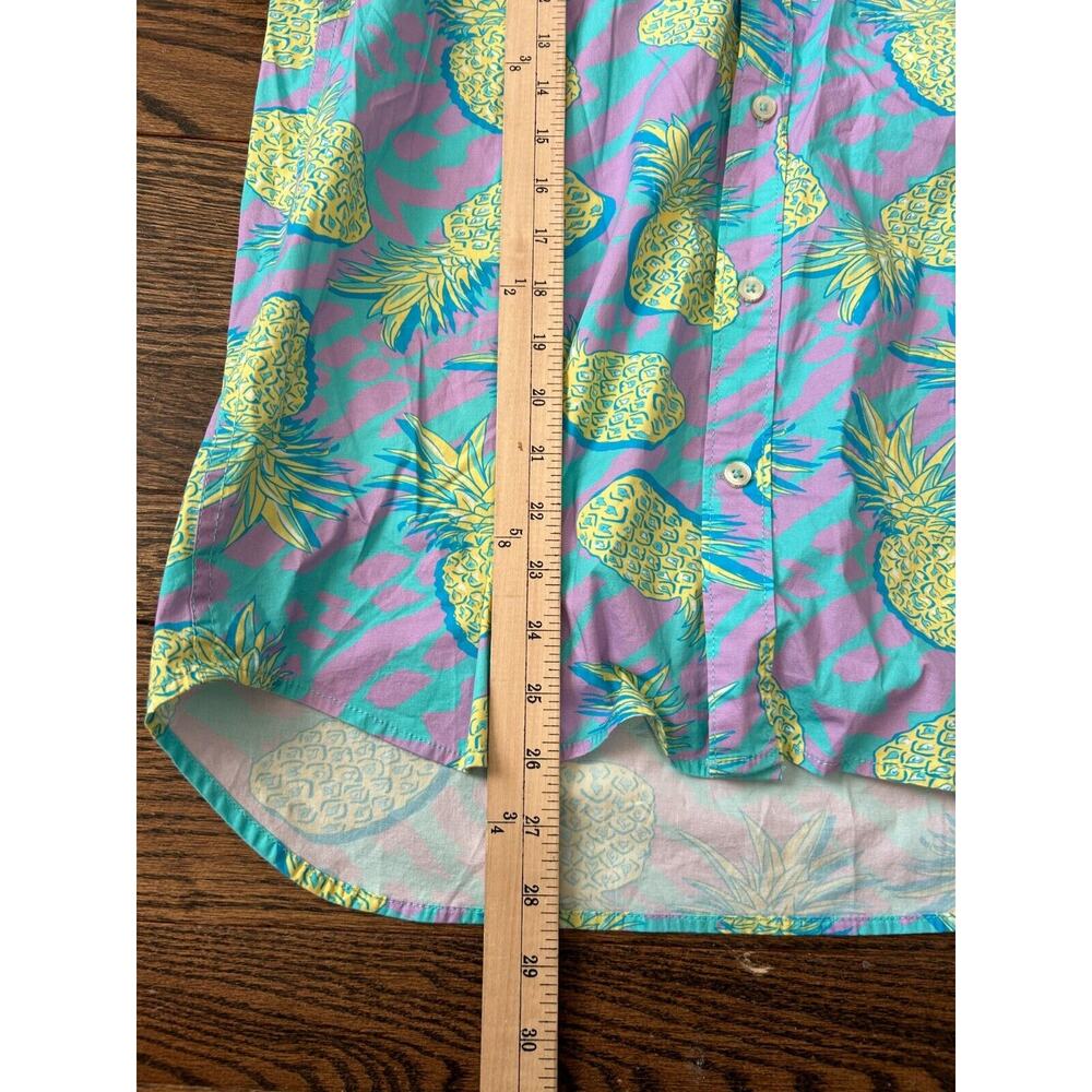 Chubbies Pineapple Friday Shirt‎ Mens Large Multicolor Short Sleeve Button Down - Picture 3 of 7